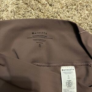 Athleta Transcend Stash Chocolate Leggings